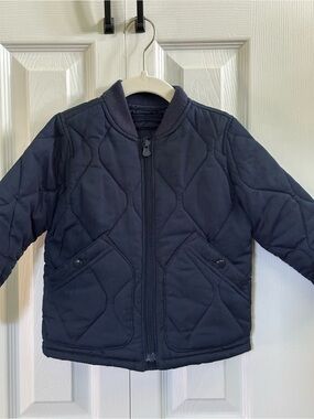 Baby Gap Quilted Puffer Jacket in Navy Blue (Size 2T)